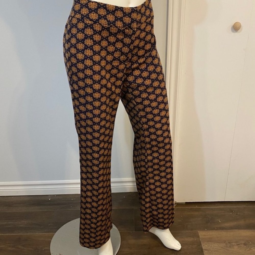 H&M Conscious Black Patterned Pants Light Weight